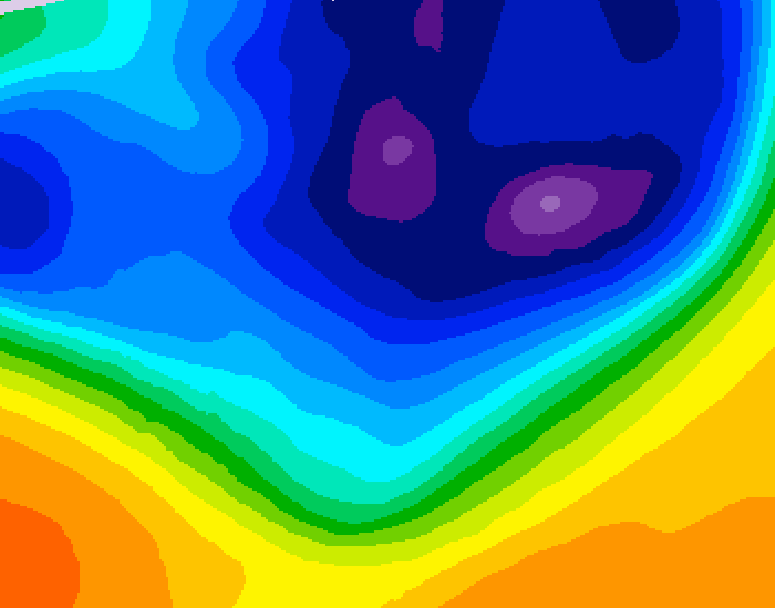 GDPS 500 millibar geopotential height 126 hour forecast chart for Canada based on 2026/03/06 1200Z data