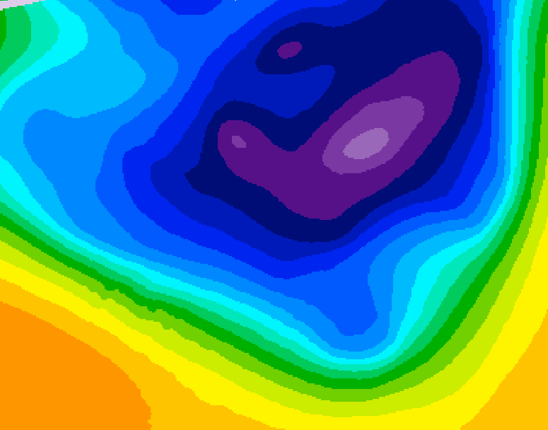 GDPS 500 millibar geopotential height 186 hour forecast chart for Canada based on 2026/03/06 1200Z data