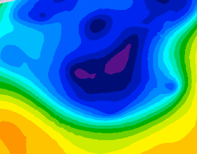 GDPS 500 millibar geopotential height 216 hour forecast chart for Canada based on 2026/03/06 1200Z data