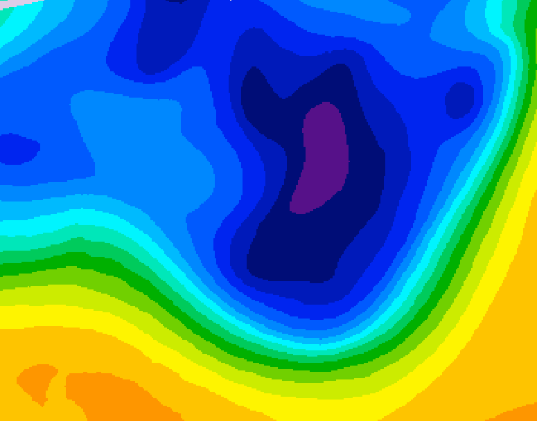 GDPS 500 millibar geopotential height 240 hour forecast chart for Canada based on 2026/03/06 1200Z data