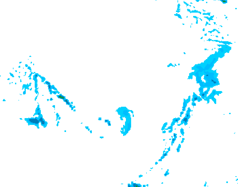 GDPS precipitation 054 hour forecast chart for Canada based on 2026/03/06 0000Z data