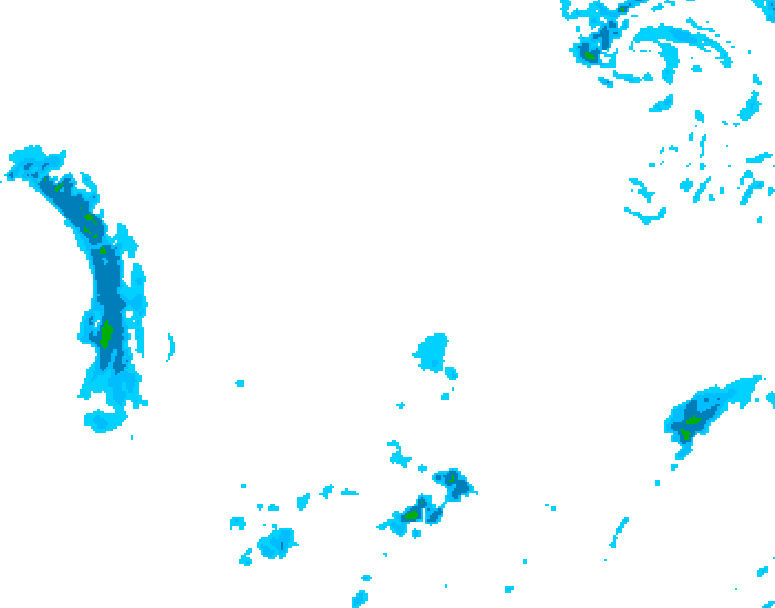 GDPS precipitation 006 hour forecast chart for Canada based on 2026/03/06 1200Z data