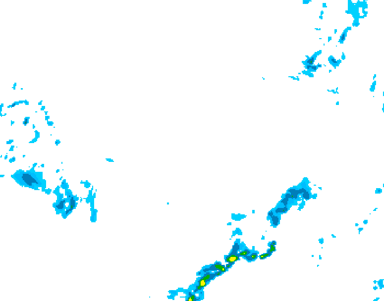 GDPS precipitation 126 hour forecast chart for Canada based on 2026/03/06 1200Z data