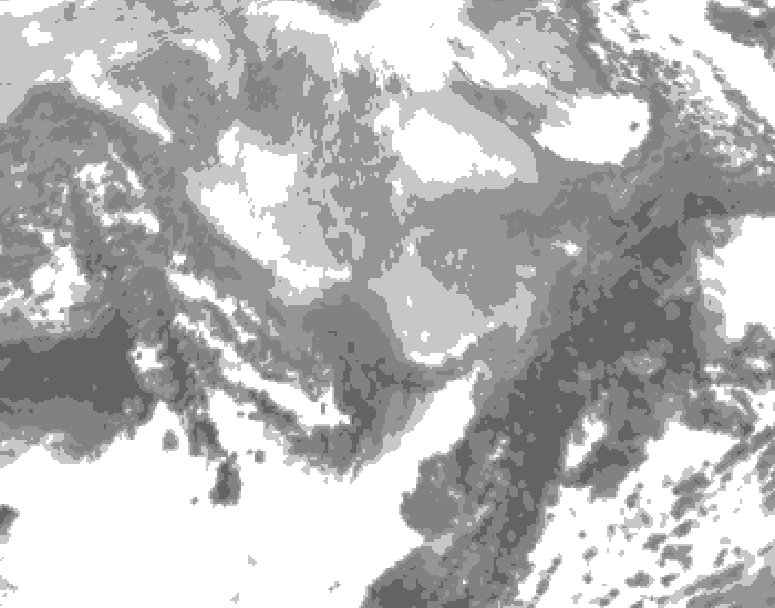 GDPS total cloud 048 hour forecast chart for Canada based on 2026/03/06 0000Z data