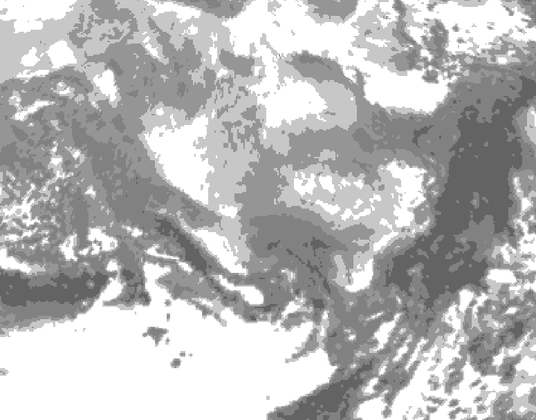 GDPS total cloud 060 hour forecast chart for Canada based on 2026/03/06 0000Z data