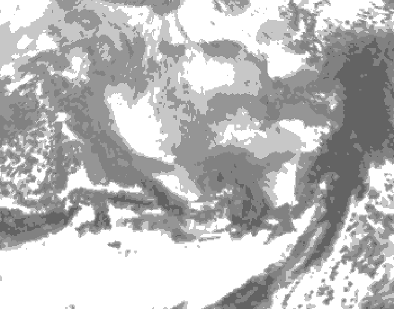 GDPS total cloud 066 hour forecast chart for Canada based on 2026/03/06 0000Z data