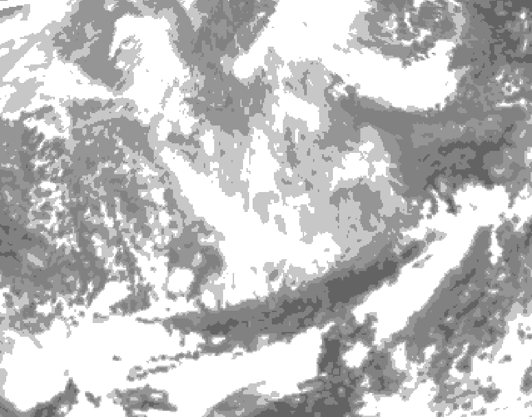 GDPS total cloud 108 hour forecast chart for Canada based on 2026/03/06 0000Z data