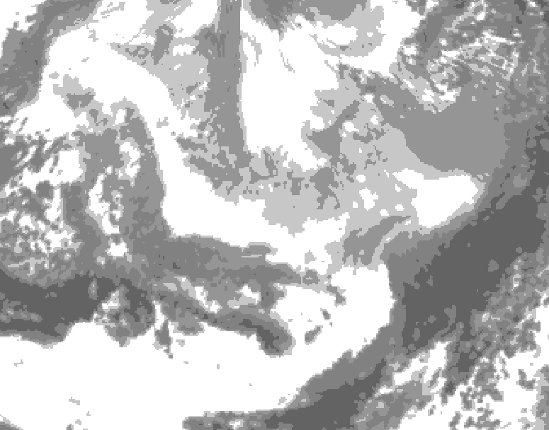 GDPS total cloud 156 hour forecast chart for Canada based on 2026/03/06 0000Z data