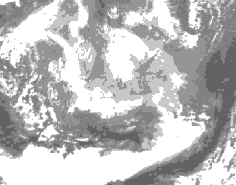 GDPS total cloud 174 hour forecast chart for Canada based on 2026/03/06 0000Z data