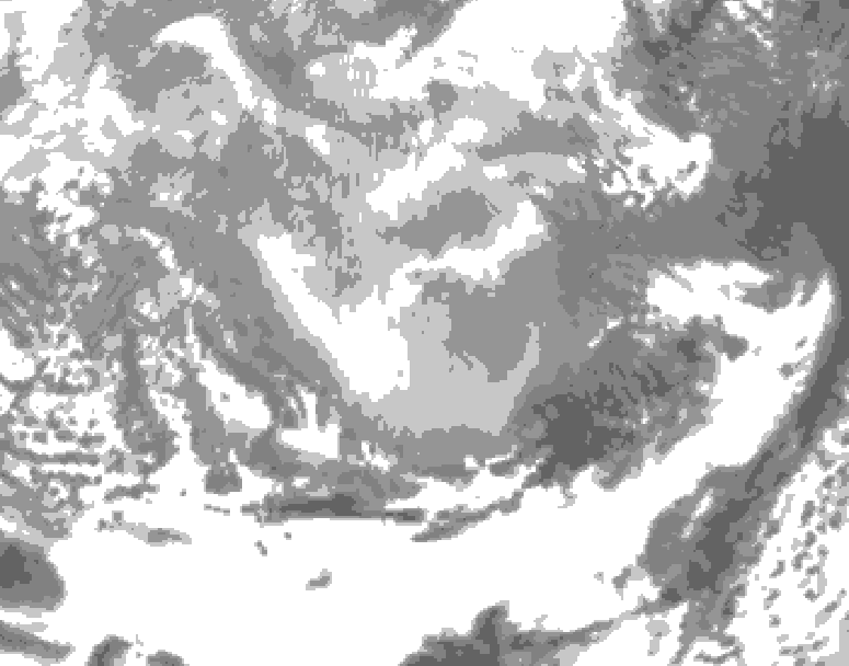 GDPS total cloud 078 hour forecast chart for Canada based on 2026/03/06 1200Z data