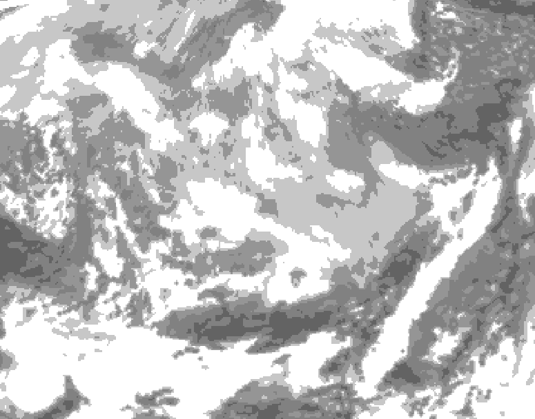 GDPS total cloud 102 hour forecast chart for Canada based on 2026/03/06 1200Z data