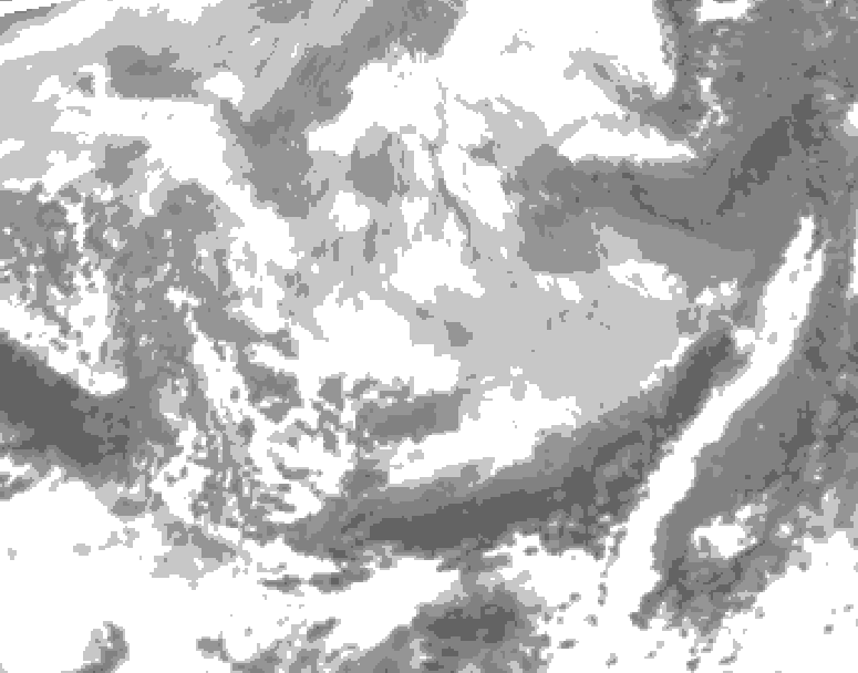 GDPS total cloud 108 hour forecast chart for Canada based on 2026/03/06 1200Z data