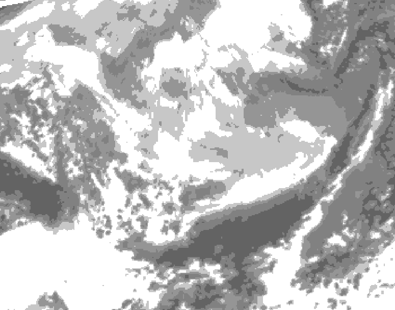 GDPS total cloud 114 hour forecast chart for Canada based on 2026/03/06 1200Z data