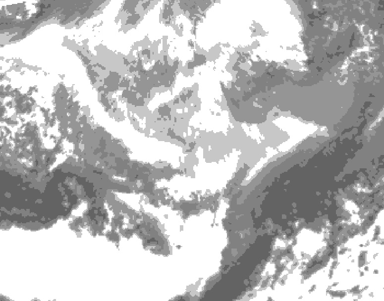 GDPS total cloud 138 hour forecast chart for Canada based on 2026/03/06 1200Z data