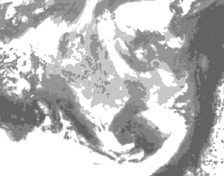 GDPS total cloud 174 hour forecast chart for Canada based on 2026/03/06 1200Z data