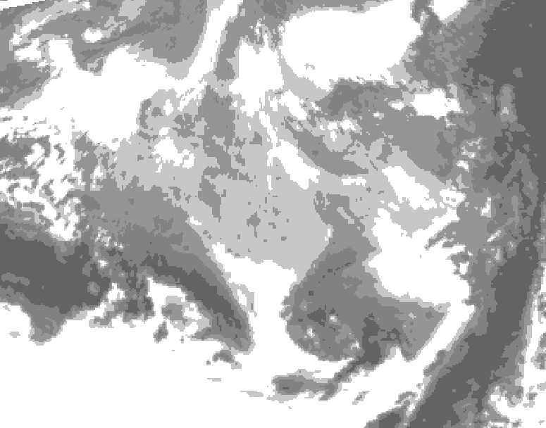 GDPS total cloud 180 hour forecast chart for Canada based on 2026/03/06 1200Z data