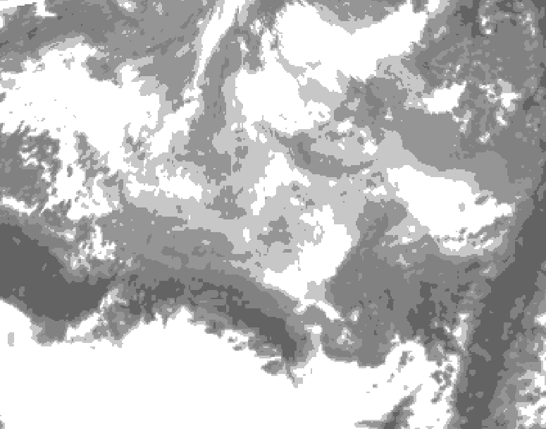 GDPS total cloud 192 hour forecast chart for Canada based on 2026/03/06 1200Z data
