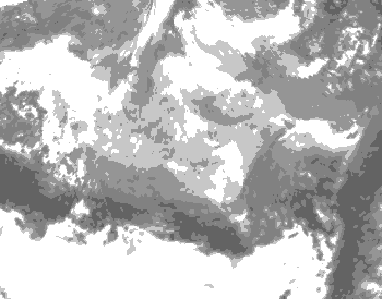 GDPS total cloud 198 hour forecast chart for Canada based on 2026/03/06 1200Z data