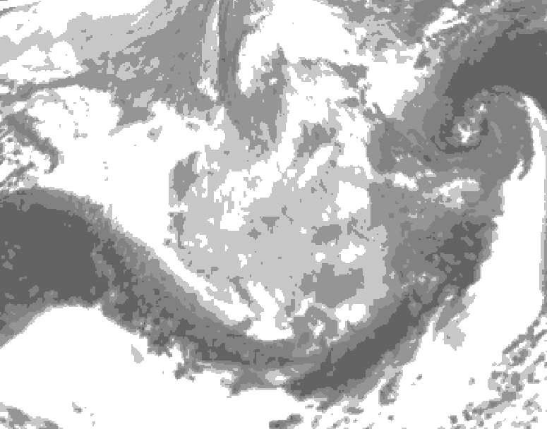 GDPS total cloud 234 hour forecast chart for Canada based on 2026/03/06 1200Z data