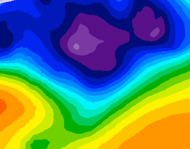 GDPS 500 millibar geopotential height 012 hour forecast chart for Canada based on 2026/03/07 0000Z data