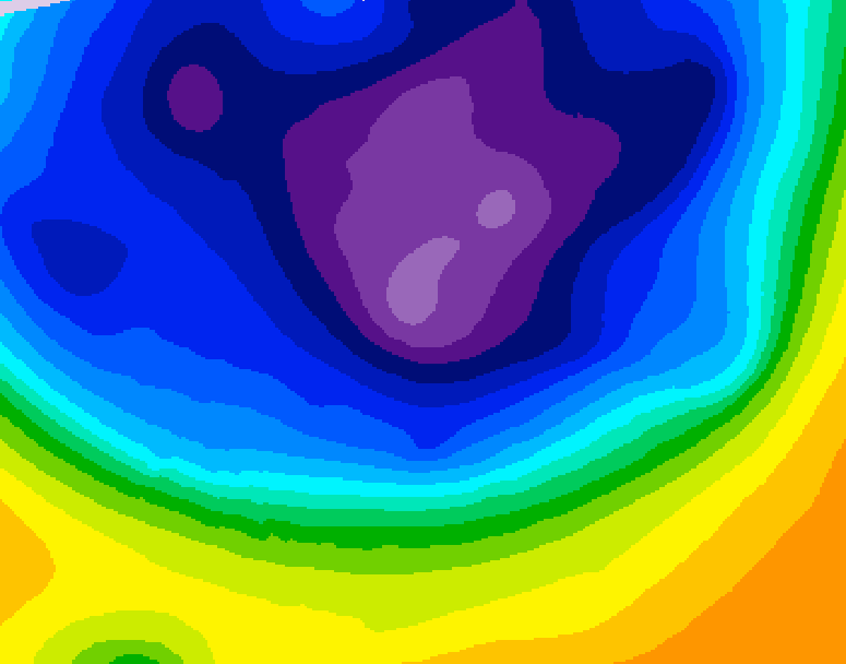 GDPS 500 millibar geopotential height 060 hour forecast chart for Canada based on 2026/03/07 0000Z data