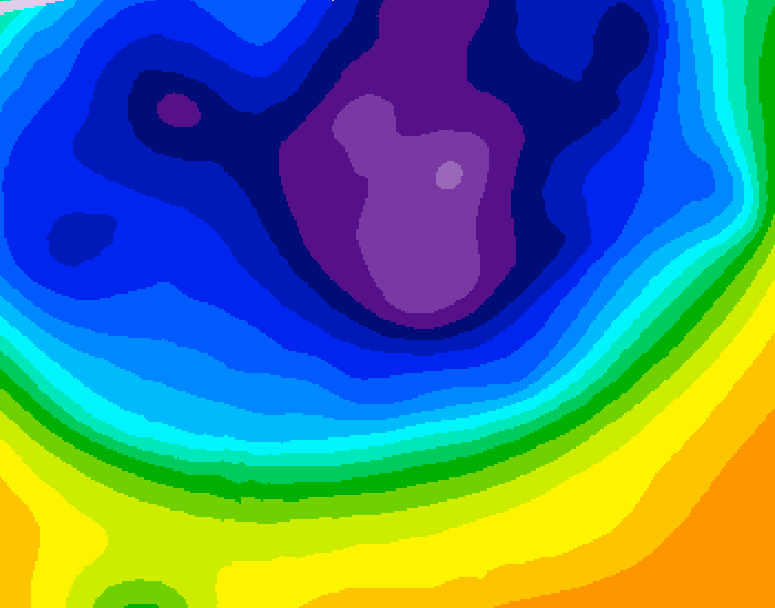 GDPS 500 millibar geopotential height 072 hour forecast chart for Canada based on 2026/03/07 0000Z data