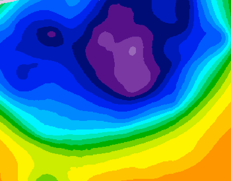 GDPS 500 millibar geopotential height 078 hour forecast chart for Canada based on 2026/03/07 0000Z data