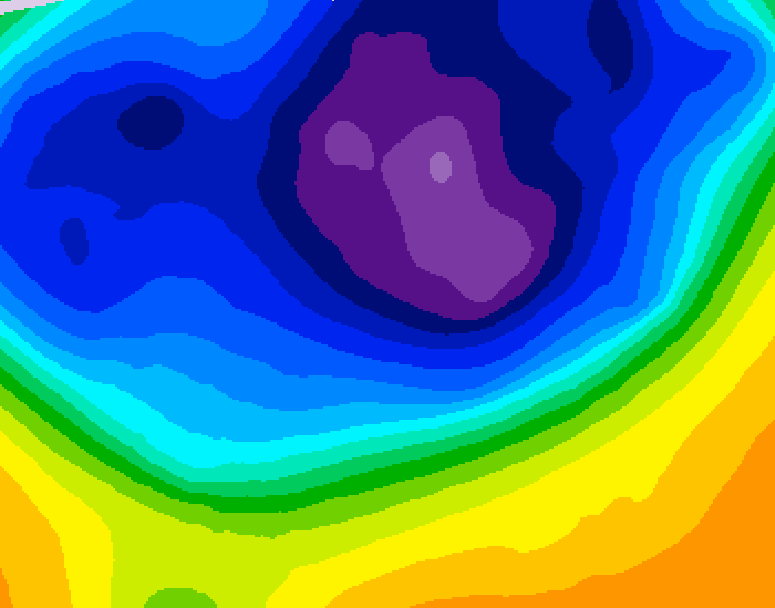 GDPS 500 millibar geopotential height 084 hour forecast chart for Canada based on 2026/03/07 0000Z data