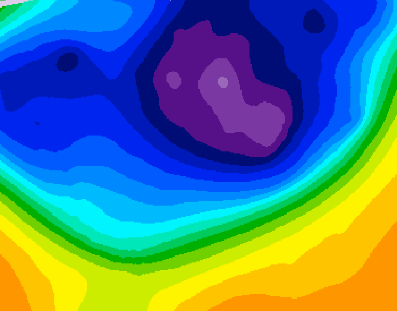 GDPS 500 millibar geopotential height 090 hour forecast chart for Canada based on 2026/03/07 0000Z data