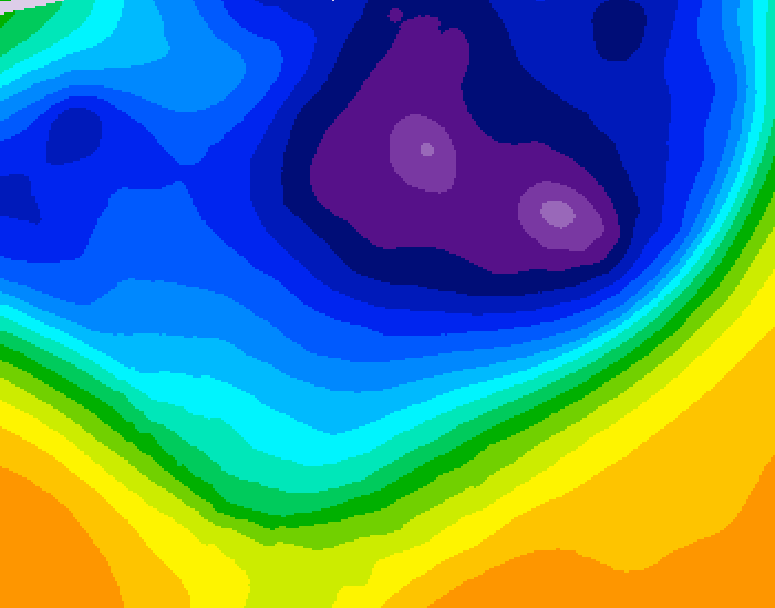 GDPS 500 millibar geopotential height 102 hour forecast chart for Canada based on 2026/03/07 0000Z data