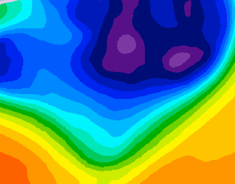 GDPS 500 millibar geopotential height 114 hour forecast chart for Canada based on 2026/03/07 0000Z data