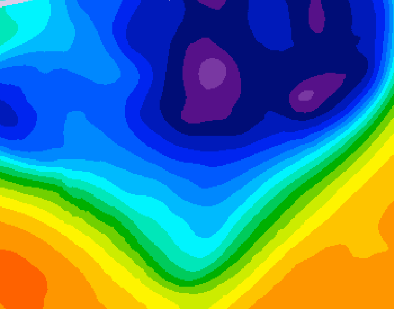 GDPS 500 millibar geopotential height 120 hour forecast chart for Canada based on 2026/03/07 0000Z data