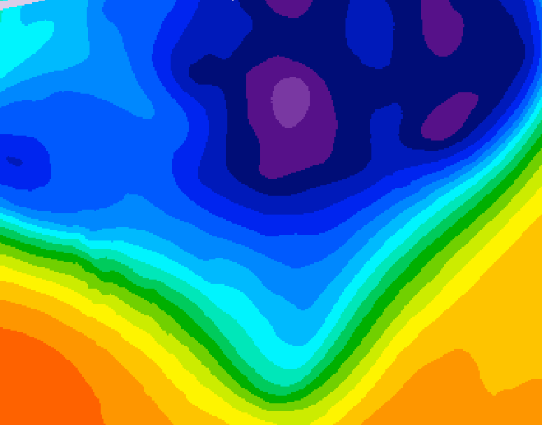 GDPS 500 millibar geopotential height 126 hour forecast chart for Canada based on 2026/03/07 0000Z data