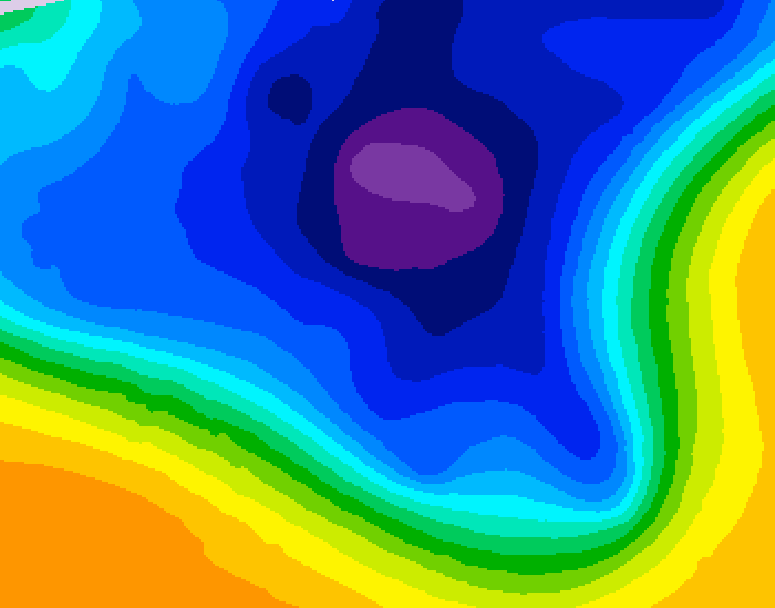 GDPS 500 millibar geopotential height 162 hour forecast chart for Canada based on 2026/03/07 0000Z data
