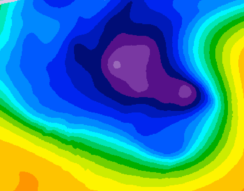 GDPS 500 millibar geopotential height 180 hour forecast chart for Canada based on 2026/03/07 0000Z data