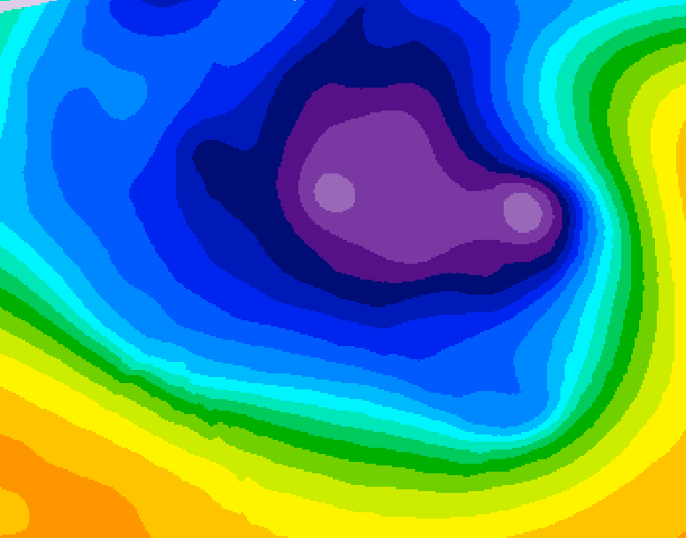 GDPS 500 millibar geopotential height 186 hour forecast chart for Canada based on 2026/03/07 0000Z data