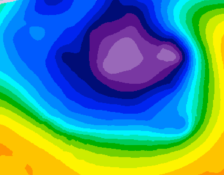 GDPS 500 millibar geopotential height 192 hour forecast chart for Canada based on 2026/03/07 0000Z data
