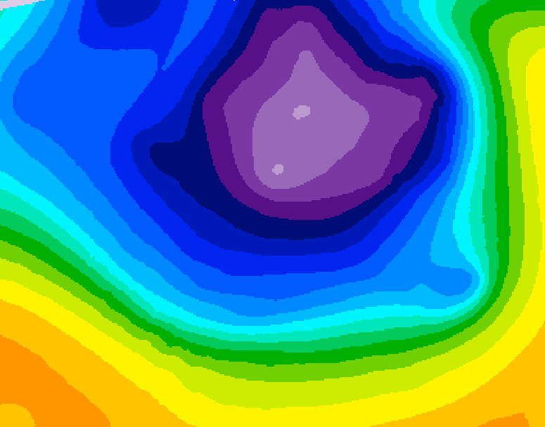 GDPS 500 millibar geopotential height 198 hour forecast chart for Canada based on 2026/03/07 0000Z data