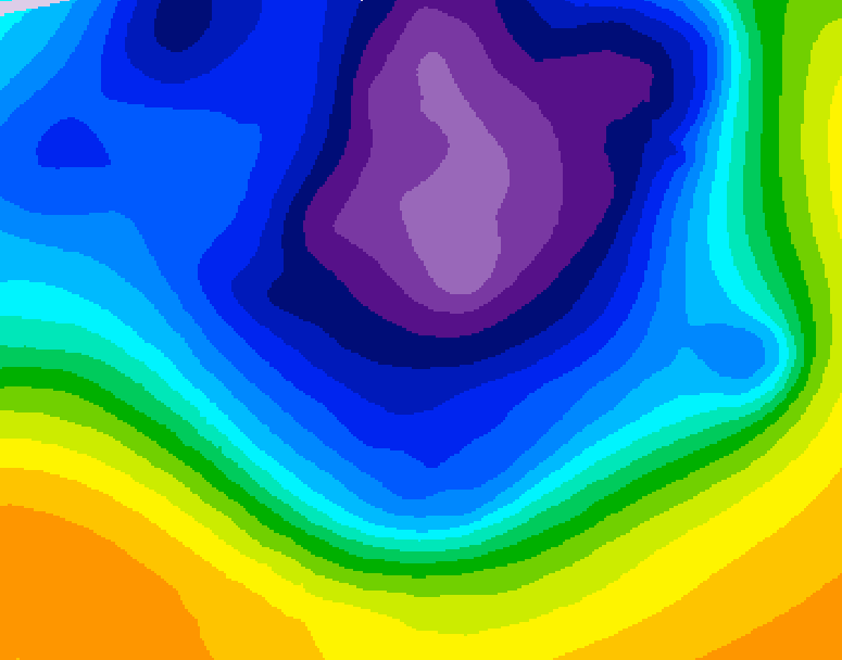 GDPS 500 millibar geopotential height 210 hour forecast chart for Canada based on 2026/03/07 0000Z data