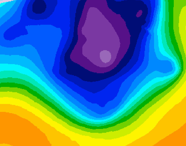 GDPS 500 millibar geopotential height 216 hour forecast chart for Canada based on 2026/03/07 0000Z data