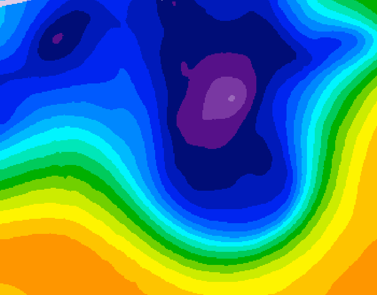 GDPS 500 millibar geopotential height 240 hour forecast chart for Canada based on 2026/03/07 0000Z data