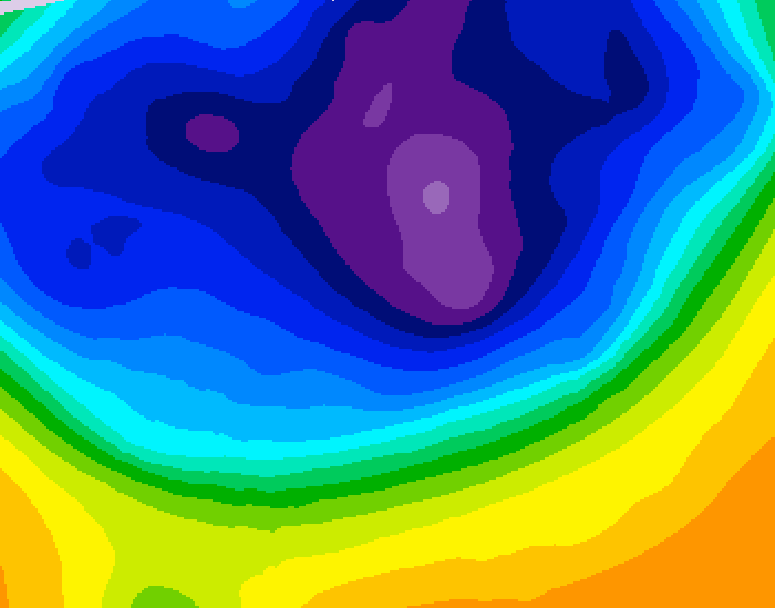 GDPS 500 millibar geopotential height 066 hour forecast chart for Canada based on 2026/03/07 1200Z data