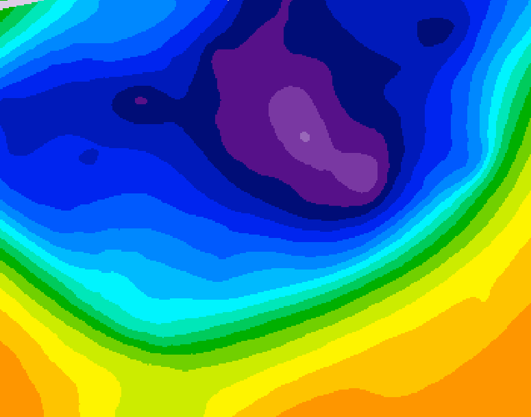 GDPS 500 millibar geopotential height 078 hour forecast chart for Canada based on 2026/03/07 1200Z data