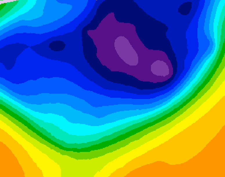 GDPS 500 millibar geopotential height 084 hour forecast chart for Canada based on 2026/03/07 1200Z data