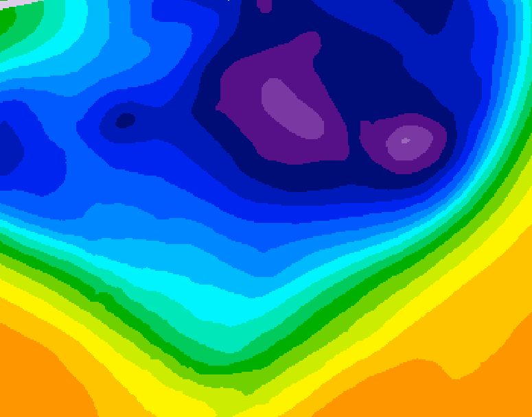 GDPS 500 millibar geopotential height 096 hour forecast chart for Canada based on 2026/03/07 1200Z data