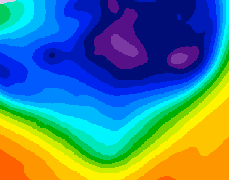 GDPS 500 millibar geopotential height 102 hour forecast chart for Canada based on 2026/03/07 1200Z data