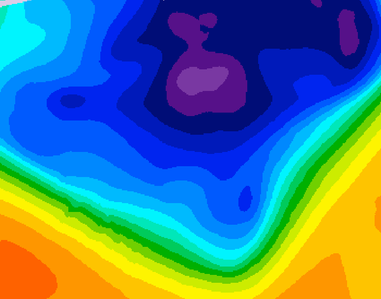 GDPS 500 millibar geopotential height 120 hour forecast chart for Canada based on 2026/03/07 1200Z data