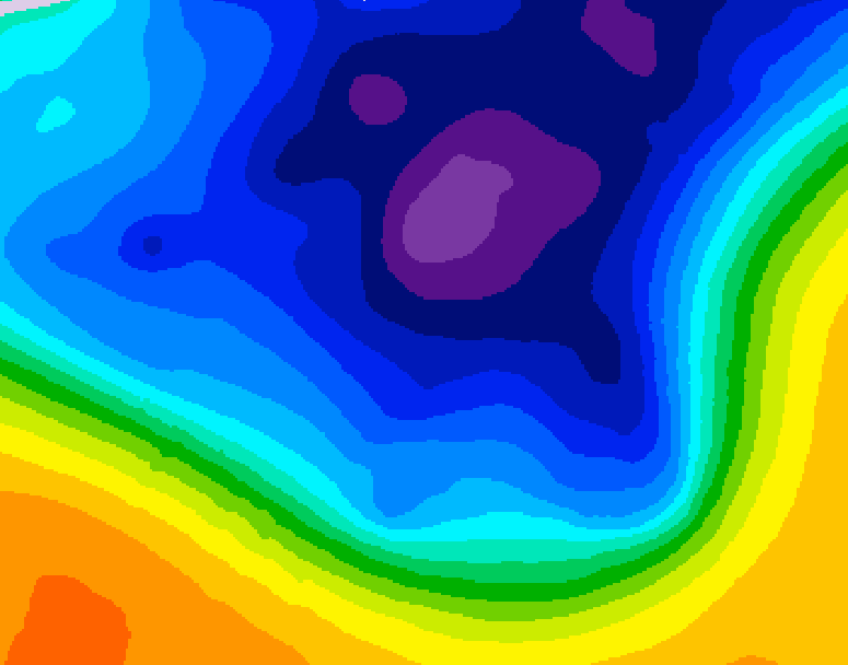 GDPS 500 millibar geopotential height 138 hour forecast chart for Canada based on 2026/03/07 1200Z data