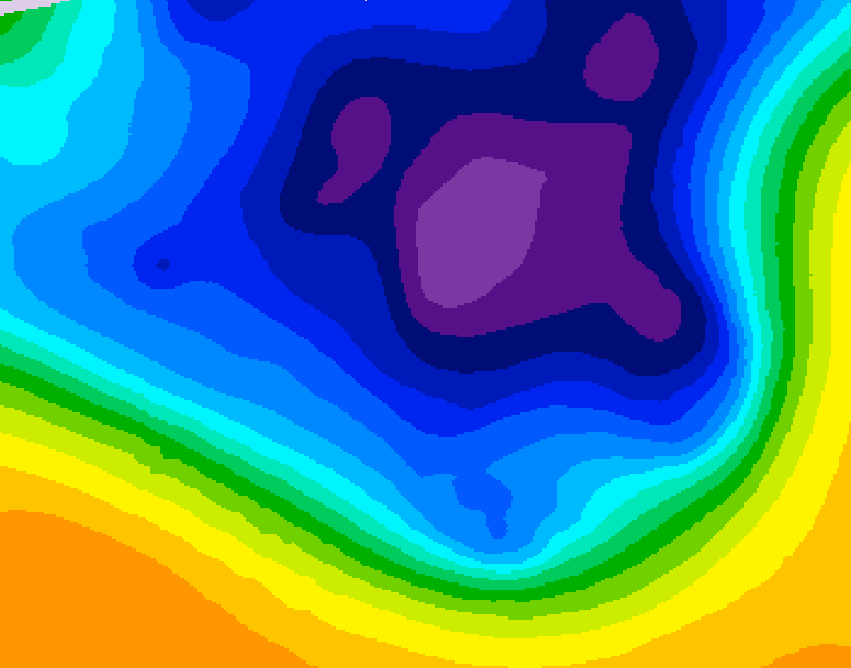 GDPS 500 millibar geopotential height 150 hour forecast chart for Canada based on 2026/03/07 1200Z data