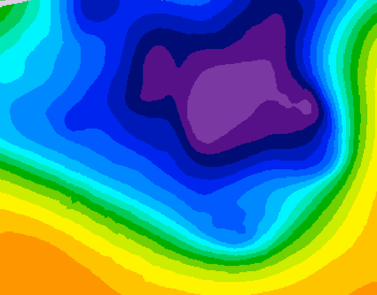 GDPS 500 millibar geopotential height 156 hour forecast chart for Canada based on 2026/03/07 1200Z data